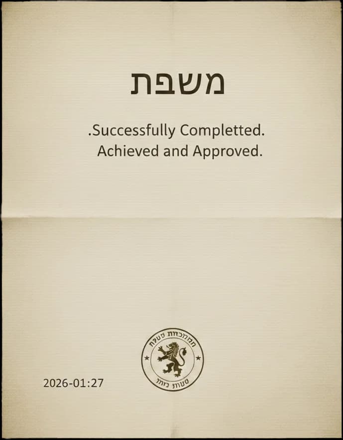 תעודת הסמכה של צח חורי בתקשורת מקרבת